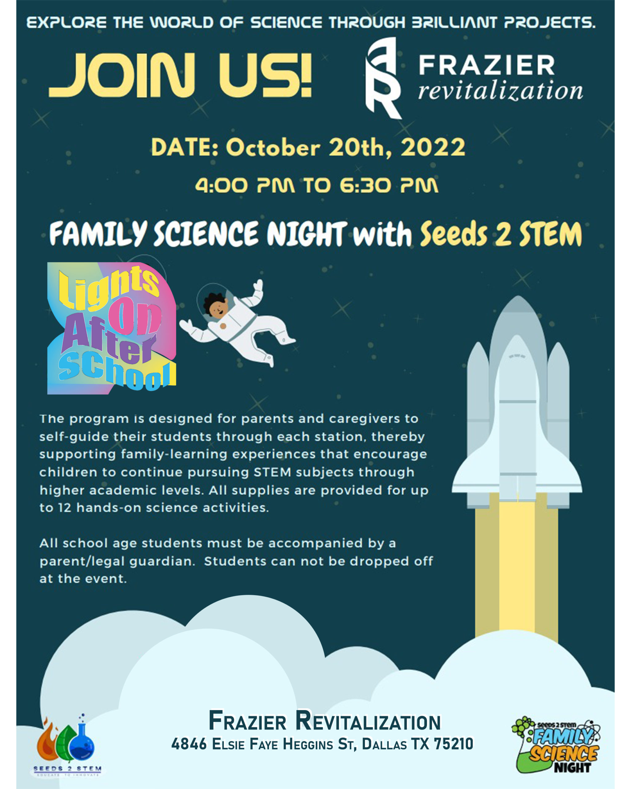 Family Science Night poster