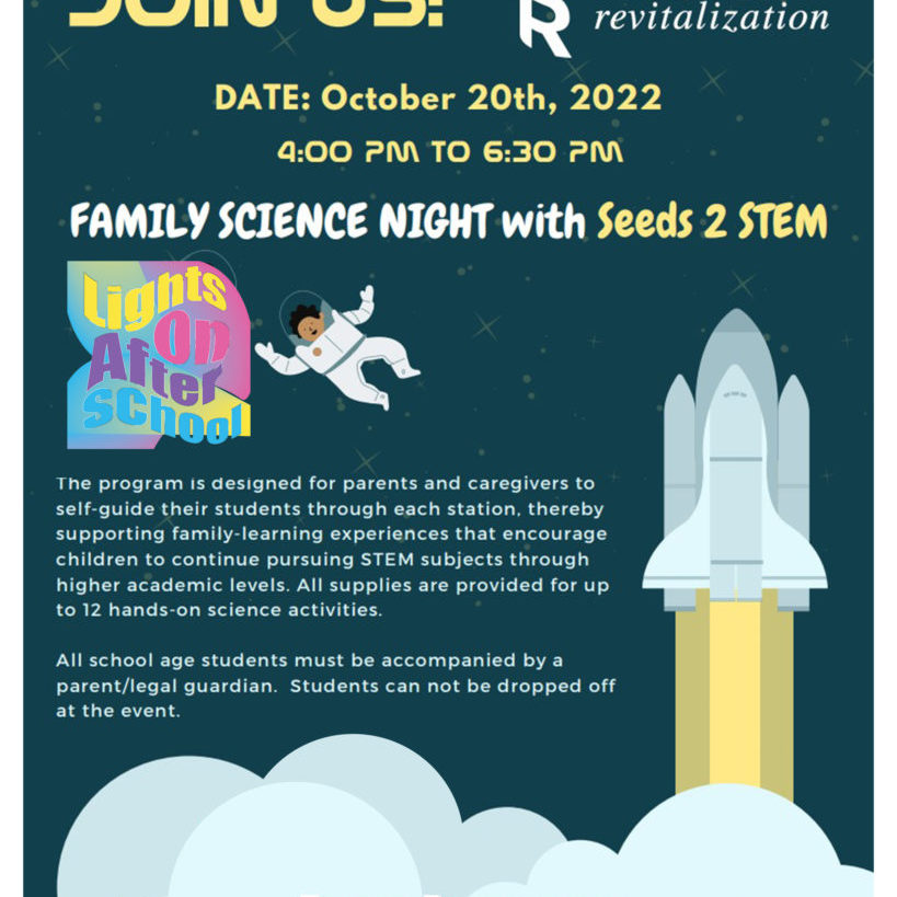 Family Science Night poster